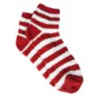 Fuzzy Stripe Socks | https://www.bestnamebadges.com