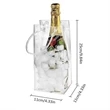 4.33'' PVC Clear Wine Ice Tote Bag | https://www.bestnamebadges.com