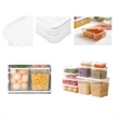 5.7"H PP Square Food Container Lunch Box | https://www.bestnamebadges.com