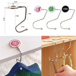 Full Color Metal S-shaped Bag Hook for School Office Home