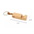 Eco-Friendly And Versatile Wood Phone Stand With Key Chain | https://www.bestnamebadges.com
