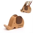 2 In 1 Multifunction Wooden Pen Holder Elephant Mobile Stand | https://www.bestnamebadges.com