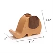 2 In 1 Multifunction Wooden Pen Holder Elephant Mobile Stand | https://www.bestnamebadges.com