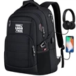 Travel Waterproof Laptop Backpack with USB Charging Port | https://www.bestnamebadges.com
