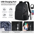 Travel Waterproof Laptop Backpack with USB Charging Port | https://www.bestnamebadges.com