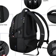 Travel Waterproof Laptop Backpack with USB Charging Port | https://www.bestnamebadges.com