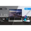 3 in 1 Custom Fast Wireless Charger Stand Charging Station | https://www.bestnamebadges.com