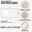 Custom Automotive Windshield Sunshades With Storage Pouch | https://www.bestnamebadges.com