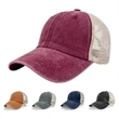 Cotton Hat Washed Adjustable Baseball Net Cap | https://www.bestnamebadges.com