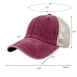 Cotton Hat Washed Adjustable Baseball Net Cap | https://www.bestnamebadges.com