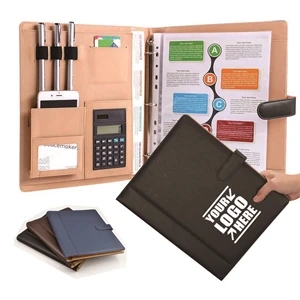 3 Ring Binder Portfolio with Calculator | https://www.bestnamebadges.com