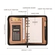 Portable Portfolio with Calculator Binder | https://www.bestnamebadges.com