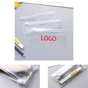 Frosted Envelope Clear Pencil Bag With Zippered
