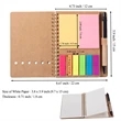 Pocket Spiral Notebook with Sticky Notes&Pen | https://www.bestnamebadges.com