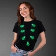 LED Shamrock Big Bulbs String Lights Necklace | https://www.bestnamebadges.com