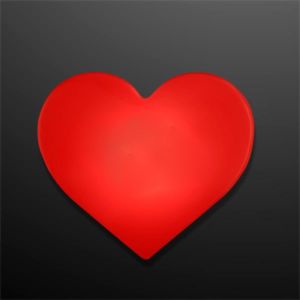 LED Blinking Red Heart Clip
