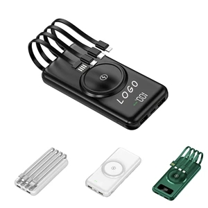 10000Mah Wireless Power Bank Fast Charger With Cable