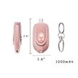 Convenient Mini Emergency Charging Power Bank Keychain | https://www.bestnamebadges.com