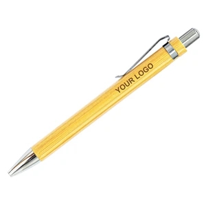 Retractable Bamboo Pen