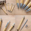 Retractable Bamboo Pen | https://www.bestnamebadges.com