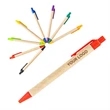 Retractable Kraft Paper Pen | https://www.bestnamebadges.com
