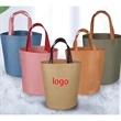 Reuseable Bucket Non Woven Tote Bag With Handle | https://www.bestnamebadges.com