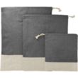 Split Recycled 3pc Travel Pouch Set | https://www.bestnamebadges.com