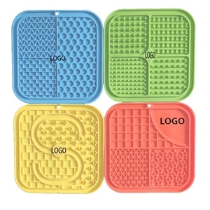 Pet Slow Food Bowl Dog Rain Bath Distraction Mat