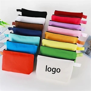 Canvas Pencil Case Makeup Bag