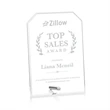 Polaris Clipped Rectangle Award - Silver | https://www.bestnamebadges.com