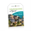 Polaris Clipped Rectangle VividPrint™ Award - Gold | https://www.bestnamebadges.com