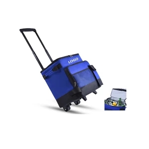 Insulated Rolling Cooler Bag with Wheels for Picnics