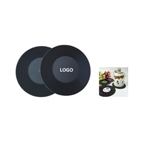 Vinyl Record Coasters Set for Music Lovers and Collectors