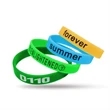 1/2 inch Color Filled Debossed Wristband-A | https://www.bestnamebadges.com