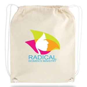 Cotton Drawstring Backpack 8 OZ