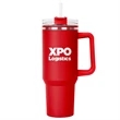 Hippo Lite Mug & Straw Lid with Twist Closure - 40 oz. | https://www.bestnamebadges.com