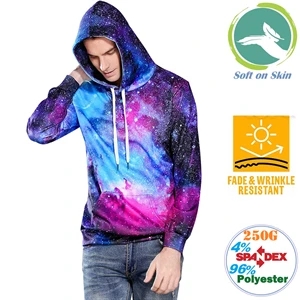 250G Fleece Men's Pullover Hoodies W/ 2 Pockets, Creaseproof | https://www.bestnamebadges.com