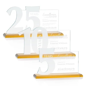 Hazelton Award - Amber | https://www.bestnamebadges.com