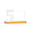 Hazelton VividPrint™ Award - Amber | https://www.bestnamebadges.com