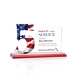 Hazelton VividPrint™ Award - Red | https://www.bestnamebadges.com
