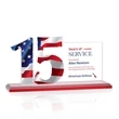 Hazelton VividPrint™ Award - Red | https://www.bestnamebadges.com