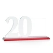Hazelton VividPrint™ Award - Red | https://www.bestnamebadges.com