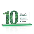 Hazelton VividPrint™ Award - Green | https://www.bestnamebadges.com