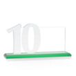 Hazelton VividPrint™ Award - Green | https://www.bestnamebadges.com