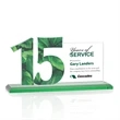 Hazelton VividPrint™ Award - Green | https://www.bestnamebadges.com