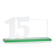 Hazelton VividPrint™ Award - Green | https://www.bestnamebadges.com