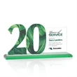 Hazelton VividPrint™ Award - Green | https://www.bestnamebadges.com