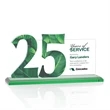 Hazelton VividPrint™ Award - Green | https://www.bestnamebadges.com