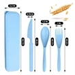 Reusable Wheat Straw Cutlery Sets | https://www.bestnamebadges.com