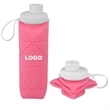 Custom 20oz Foldable Silicone Water Bottle | https://www.bestnamebadges.com